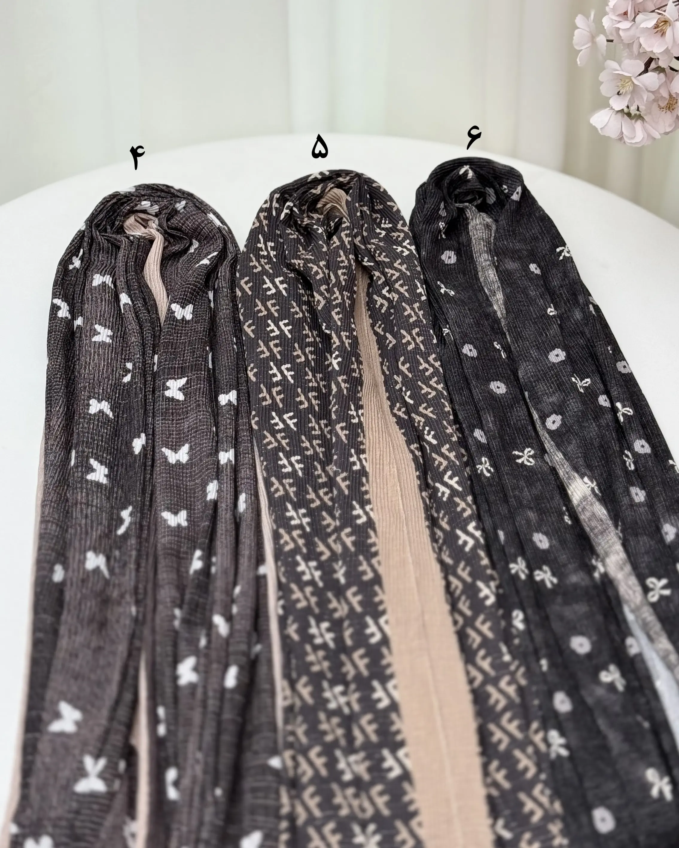 شال دخترانه لمه چاپی